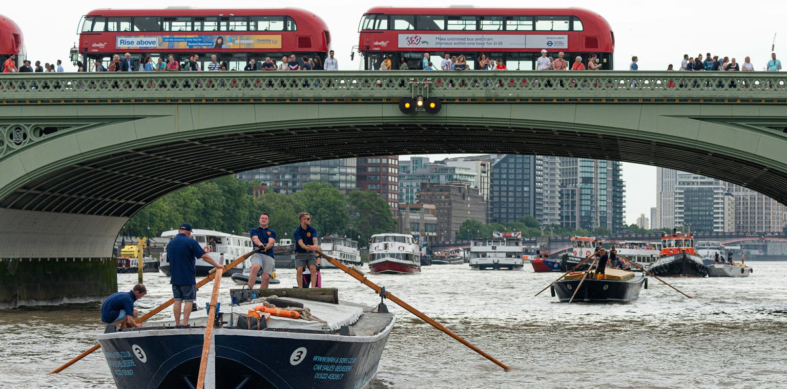 Teams participate in the Barge Race 2019 Teams participate in the Barge Race 2019