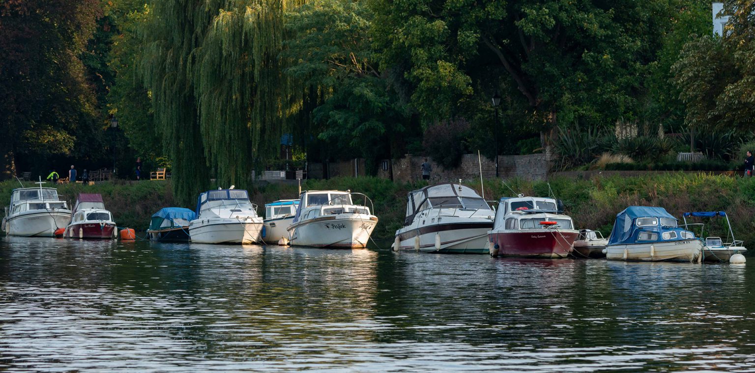 Moorings on the tidal River Thames