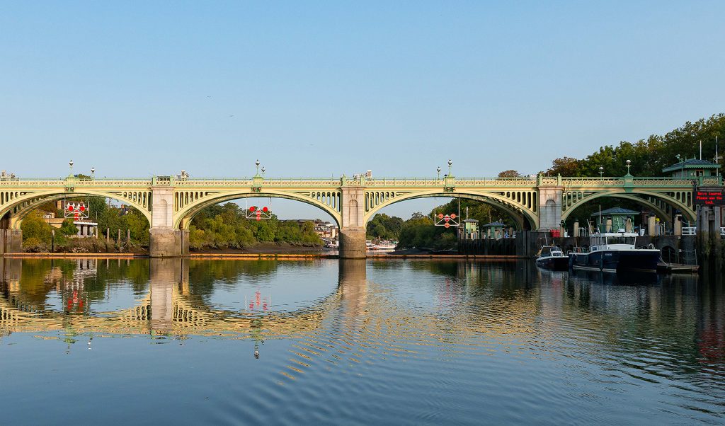 Richmond Lock and Weir in September 2020